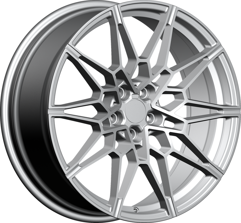 YKW Replicas - MF12 - Silver - 20" x 8.5", 35 Offset, 5x112 (Bolt pattern), 66.60mm HUB