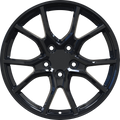 YKW Replicas - MF17 - Black - Gloss Black - 17" x 7.5", 40 Offset, 5x114.3 (Bolt pattern), 64.10mm HUB
