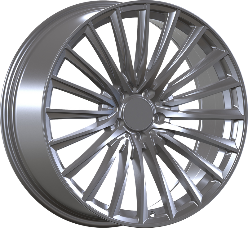 YKW Replicas - MF13 - Gunmetal - Matte Gunmetal - 20" x 8.5", 30 Offset, 5x112 (Bolt pattern), 66.60mm HUB