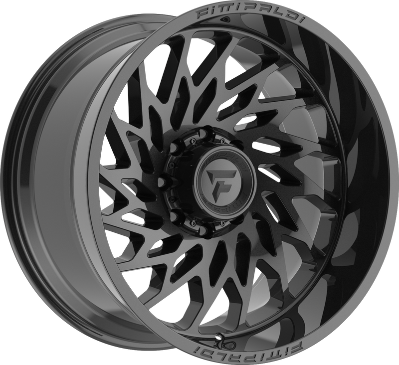 Fittipaldi Offroad - FA20 - Black - Gloss Black - 22" x 12", -44 Offset, 8x165.1 (Bolt pattern), 125.20mm HUB