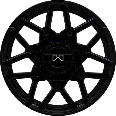 Wildland - Cyclone - Black - Gloss Black - 18" x 8", 35 Offset, 5x108/114.3 (Bolt pattern), 67.10mm HUB