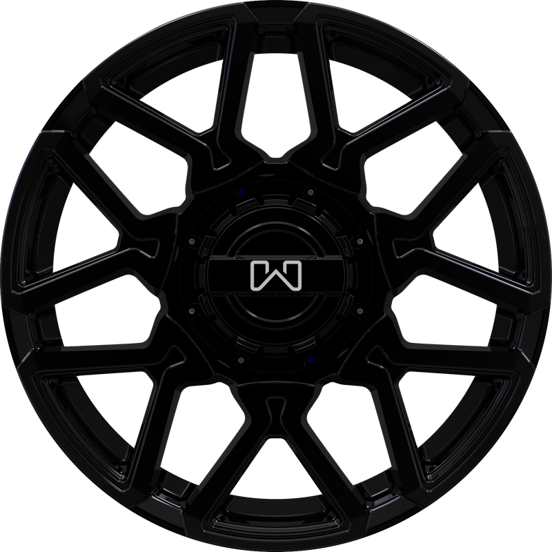 Wildland - Cyclone - Black - Gloss Black - 18" x 8", 35 Offset, 5x108 (Bolt pattern), 67.10mm HUB
