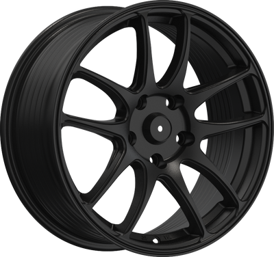 YKW Replicas - JA3 - Black - Gloss Black - 18" x 8", 35 Offset, 5x112 (Bolt pattern), 66.6mm HUB