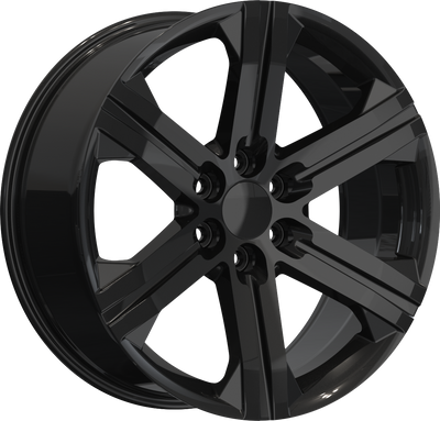 YKW Replicas - GR2 - Black - Gloss Black - 22" x 9", 24 Offset, 6x139.7 (Bolt pattern), 78.1mm HUB