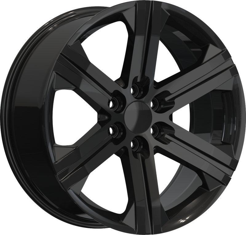YKW Replicas - GR2 - Black - Gloss Black - 22" x 9", 24 Offset, 6x139.7 (Bolt pattern), 78.1mm HUB