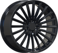 YKW Replicas - MF30 - Black - Gloss Black - 20" x 8.5", 30 Offset, 5x112 (Bolt pattern), 66.60mm HUB