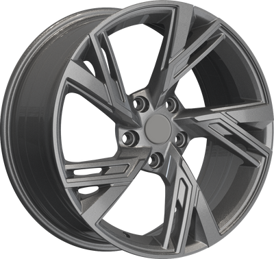 YKW Replicas - AR12 - Gunmetal - Gloss Gunmetal - 18" x 8", 35 Offset, 5x112 (Bolt pattern), 66.60mm HUB