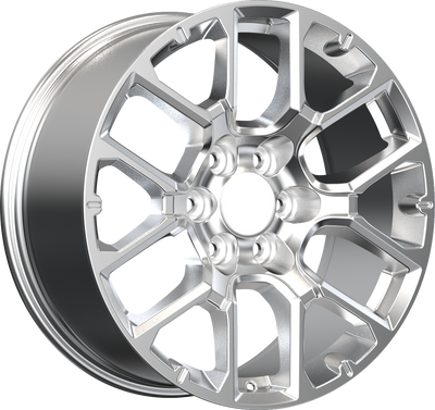 YKW Replicas - GR1 - Chrome - 20" x 9", 28 Offset, 6x139.7 (Bolt pattern), 78.10mm HUB