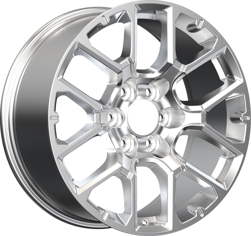 YKW Replicas - GR1 - Chrome - 20" x 9", 28 Offset, 6x139.7 (Bolt pattern), 78.10mm HUB