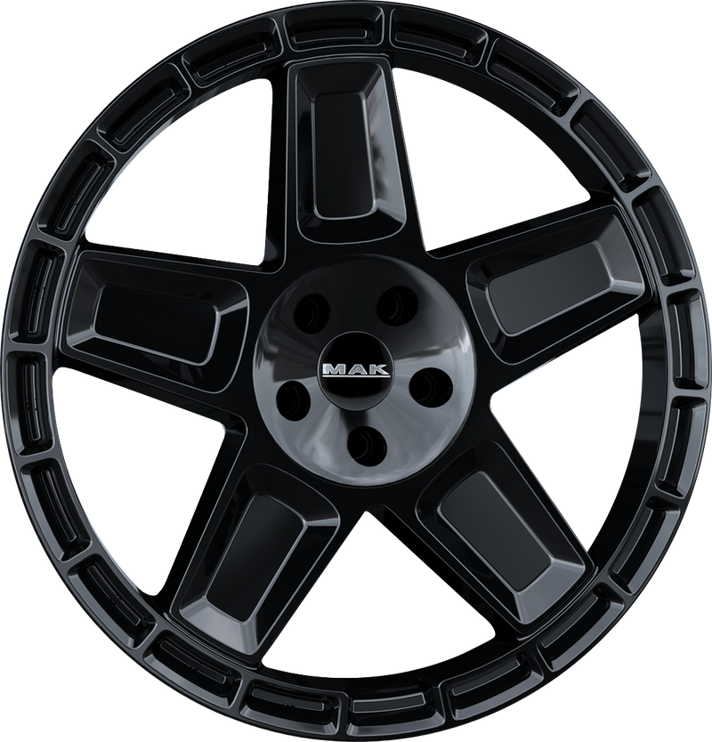 Mak Wheels - TREK - Black - Gloss Black - 20" x 9", 25 Offset, 5x130 (Bolt Pattern), 84.1mm HUB