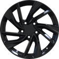 YKW Replicas - MF9 - Black - Gloss Black - 16" x 7", 42 Offset, 5x112 (Bolt pattern), 66.50mm HUB