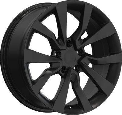 YKW Replicas - JA5 - Black - Gloss Black - 18" x 8", 35 Offset, 5x114.3 (Bolt pattern), 67.1mm HUB