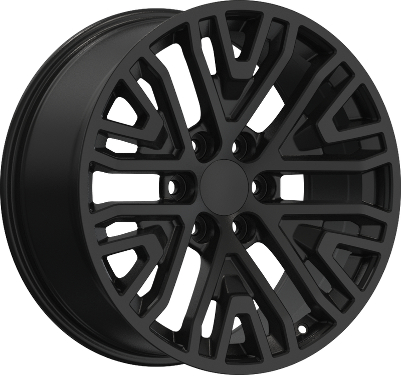 YKW Replicas - GR3 - Black - Gloss Black - 20" x 9", 24 Offset, 6x139.7 (Bolt pattern), 78.1mm HUB