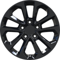 YKW Replicas - MF21 - Black - Gloss Black - 16" x 7", 40 Offset, 5x114.3 (Bolt pattern), 64.10mm HUB