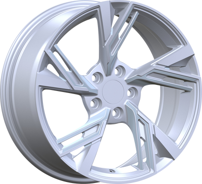 YKW Replicas - MF18 - Silver - 17" x 7.5", 35 Offset, 5x112 (Bolt pattern), 66.50mm HUB
