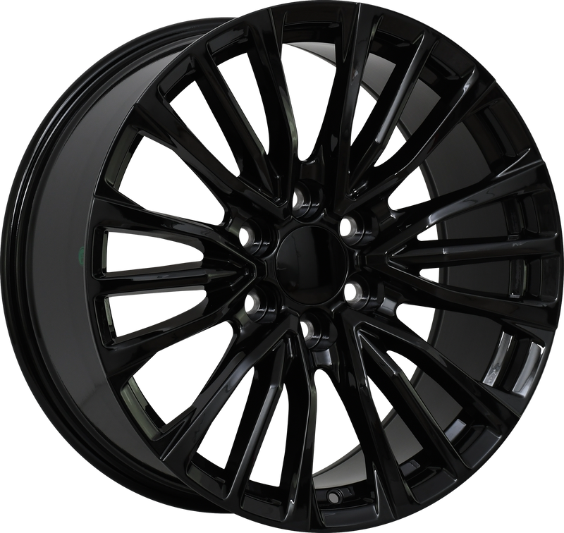 YKW Replicas - CDR3 - Black - Gloss Black - 24" x 10", 31 Offset, 6x139.7 (Bolt pattern), 78.10mm HUB