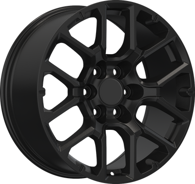 YKW Replicas - GR1 - Black - Gloss Black - 20" x 9", 28 Offset, 6x139.7 (Bolt pattern), 78.10mm HUB