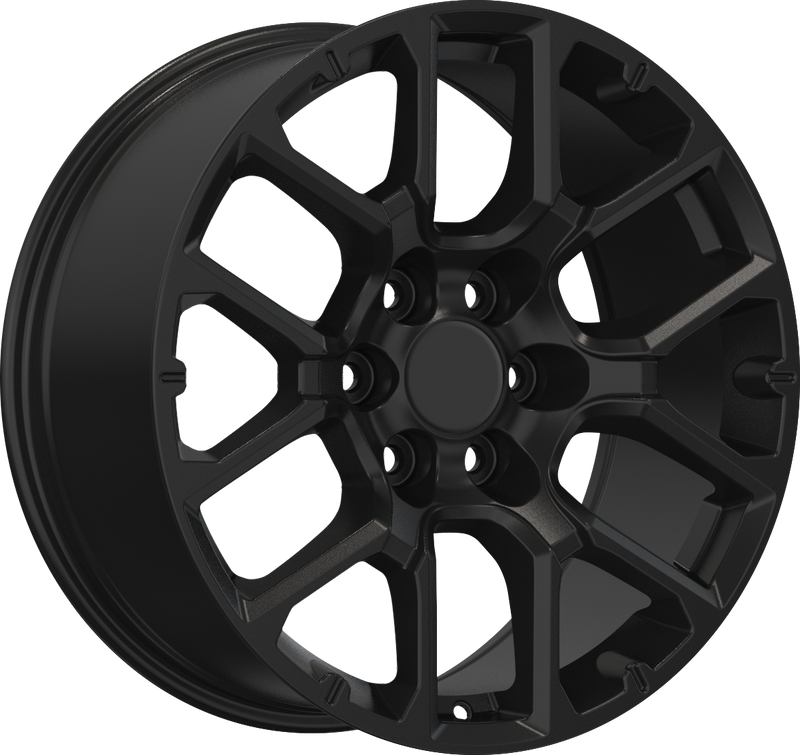 YKW Replicas - GR1 - Black - Gloss Black - 20" x 9", 28 Offset, 6x139.7 (Bolt pattern), 78.10mm HUB