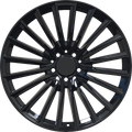 YKW Replicas - MF30 - Black - Gloss Black - 20" x 8.5", 30 Offset, 5x112 (Bolt pattern), 66.60mm HUB