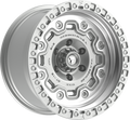 Fittipaldi Offroad - FT100 - Silver - Machined Silver - 17" x 9", -12 Offset, 6x139.7 (Bolt pattern), 106.20mm HUB