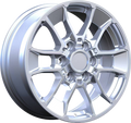 YKW Replicas - MF28 - Silver - 18" x 8", 50 Offset, 6x139.7 (Bolt pattern), 95.10mm HUB