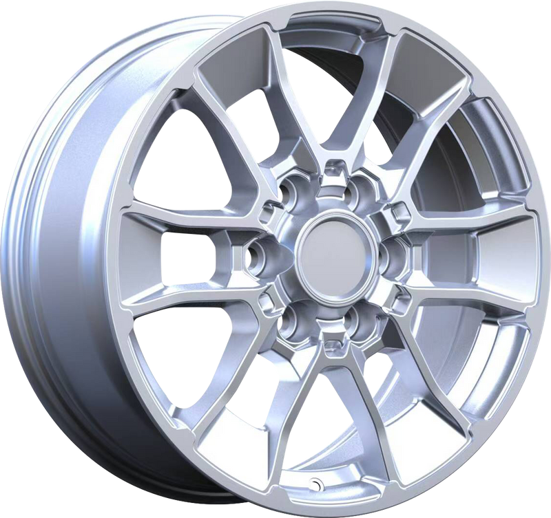 YKW Replicas - MF28 - Silver - 18" x 8", 50 Offset, 6x139.7 (Bolt pattern), 95.10mm HUB