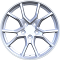 YKW Replicas - MF17 - Silver - 17" x 7.5", 40 Offset, 5x114.3 (Bolt pattern), 64.10mm HUB
