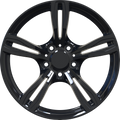 YKW Replicas - MF3 - Black - Gloss Black - 17" x 8", 35 Offset, 5x120 (Bolt pattern), 72.60mm HUB