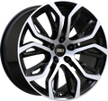 Euro Design - Tillman - Black - Gloss Black Polished - 20" x 11", 37 Offset, 5x120 (Bolt pattern), 74.10mm HUB