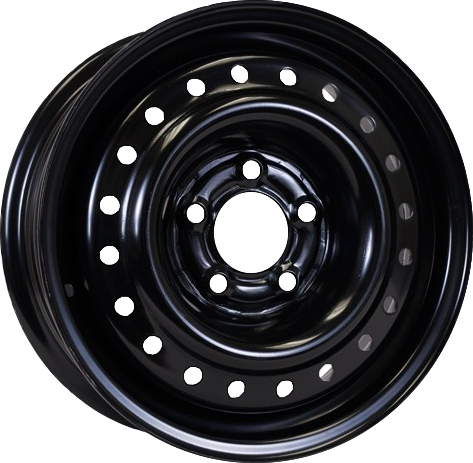 YKW Replicas - Steel Wheel - Black - 16" x 7", 55 Offset, 6x139.7 (Bolt pattern), 93.1mm HUB