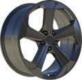 YKW Replicas - MF8 - Black - Gloss Black - 18" x 8", 40 Offset, 5x114.3 (Bolt pattern), 64.10mm HUB
