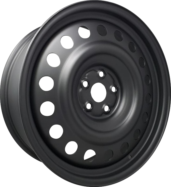 DTD - Steel - Black - Black - 17" x 7", 48 Offset, 5x100 (Bolt Pattern), 56.1mm HUB