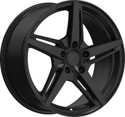 YKW Replicas - MR5 - Black - Gloss Black - 18" x 8", 35 Offset, 5x114.3 (Bolt pattern), 67.1mm HUB