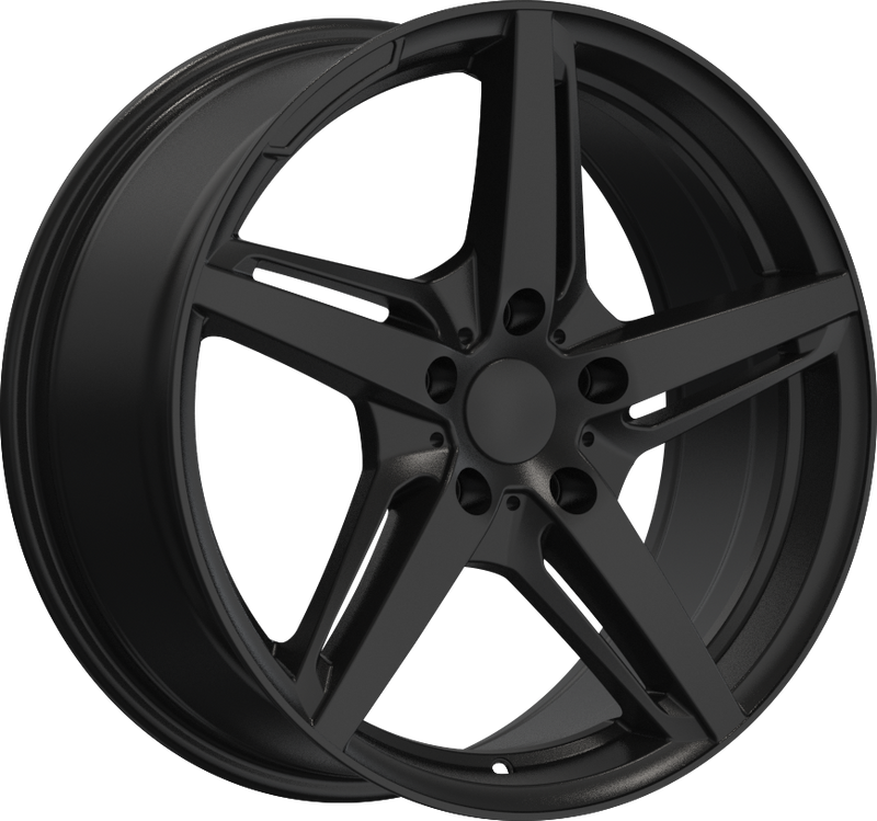 YKW Replicas - MR5 - Black - Gloss Black - 18" x 8", 35 Offset, 5x114.3 (Bolt pattern), 67.1mm HUB