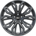 Euro Design - Tillman - Gunmetal - Matte Gunmetal - 20" x 10", 40 Offset, 5x120 (Bolt pattern), 74.10mm HUB