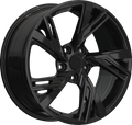YKW Replicas - AR12 - Black - Gloss Black - 18" x 8", 42 Offset, 5x112 (Bolt pattern), 66.50mm HUB