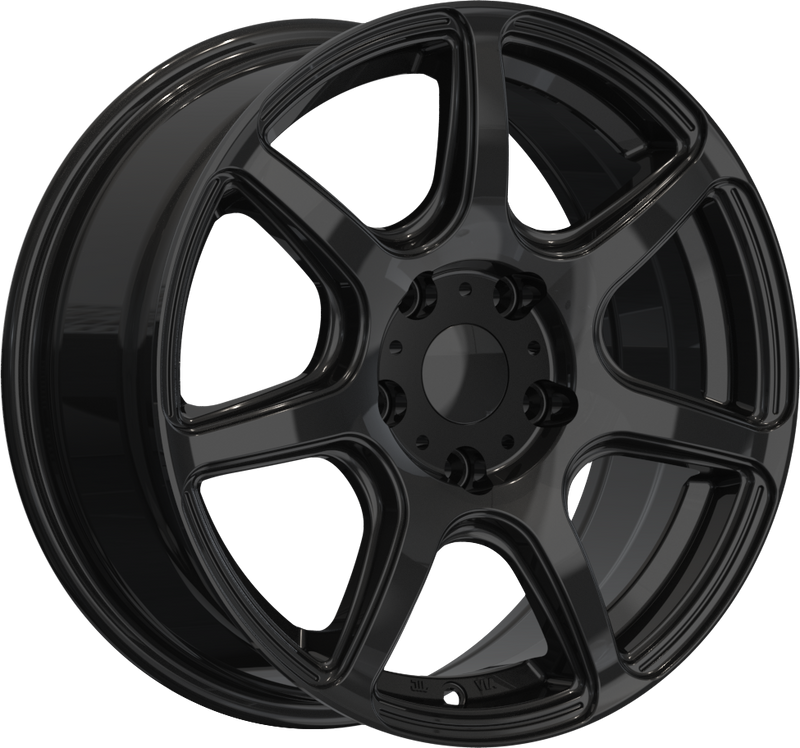 YKW Replicas - JA2 - Black - Gloss Black - 16" x 7", 38 Offset, 4x100 (Bolt pattern), 67.10mm HUB