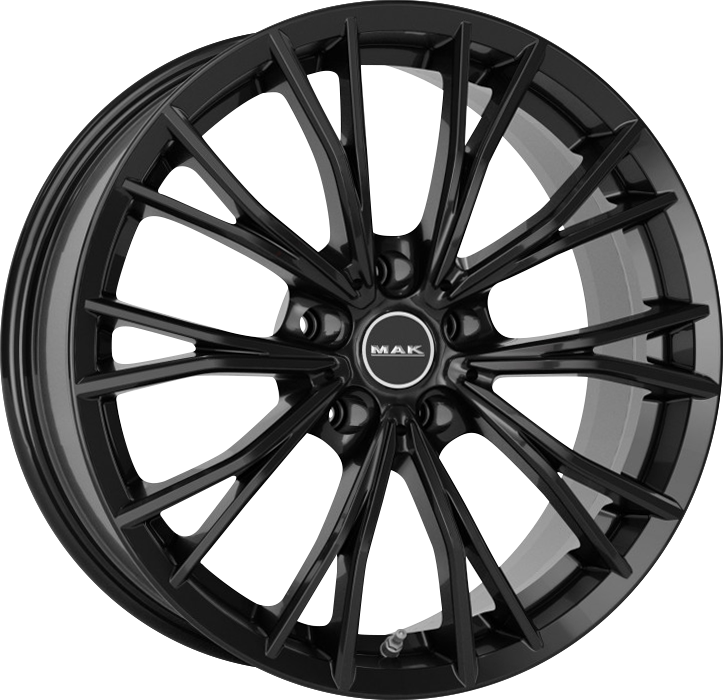 Mak Wheels - MARK - Black - Gloss Black - 19" x 8", 45 Offset, 5x120 (Bolt Pattern), 74.1mm HUB