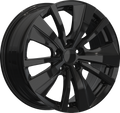 YKW Replicas - MF1 - Black - Gloss Black - 17" x 7.5", 40 Offset, 5x114.3 (Bolt pattern), 66.10mm HUB