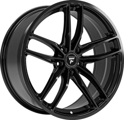 Fittipaldi Sport - FS361 - Black - Gloss Black - 20" x 8.5", 38 Offset, 5x114.3 (Bolt pattern), 73.10mm HUB