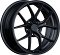 YKW Replicas - MF5 - Black - Gloss Black - 17" x 7.5", 40 Offset, 5x100 (Bolt pattern), 56.10mm HUB