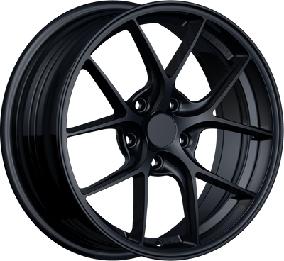 YKW Replicas - MF5 - Black - Gloss Black - 19" x 8.5", 35 Offset, 5x114.3 (Bolt pattern), 66.10mm HUB