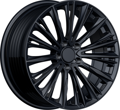 YKW Replicas - MF26 - Black - Gloss Black - 19" x 8.5", 35 Offset, 5x114.3 (Bolt pattern), 60.10mm HUB