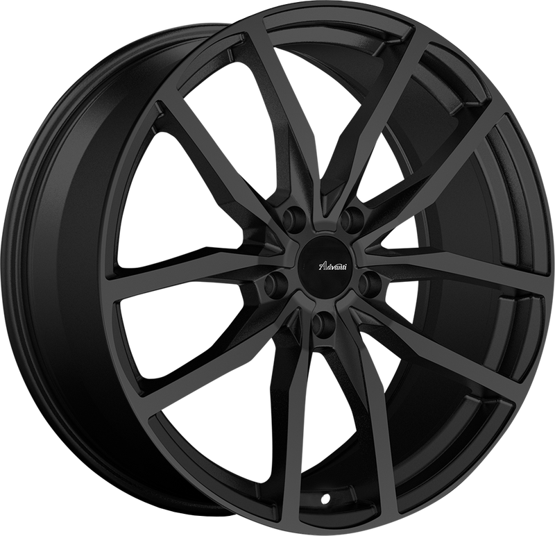 Advanti - Rasato - Black - Gloss Black - 20" x 8.5", 45 Offset, 5x114.3 (Bolt pattern), 73.1mm HUB