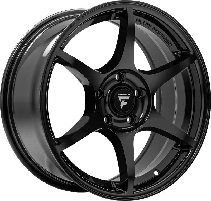 Fittipaldi Sport - FS364 - Black - Gloss Black - 17" x 8", 38 Offset, 5x100 (Bolt pattern), 73.10mm HUB