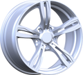 YKW Replicas - MF3 - Silver - 17" x 8", 35 Offset, 5x120 (Bolt pattern), 72.60mm HUB