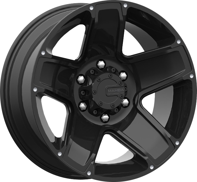 Mamba - M13 - Black - Matte Black - 17" x 9", -12 Offset, 5x127 (Bolt pattern), 78.1mm HUB