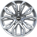 Euro Design - Tillman - Silver - Hyper Silver - 20" x 10", 40 Offset, 5x120 (Bolt pattern), 74.10mm HUB