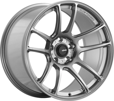Konig - Heliogram - Grey - Titanium Metallic - 18" x 9.5", 25 Offset, 5x114.3 (Bolt pattern), 73.1mm HUB