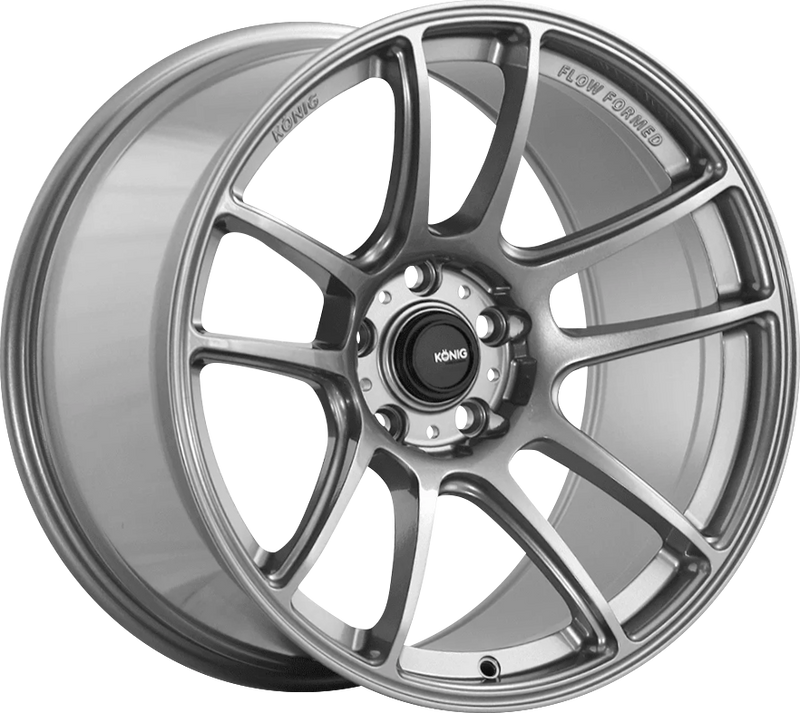 Konig - Heliogram - Grey - Titanium Metallic - 19" x 9.5", 25 Offset, 5x114.3 (Bolt pattern), 73.1mm HUB